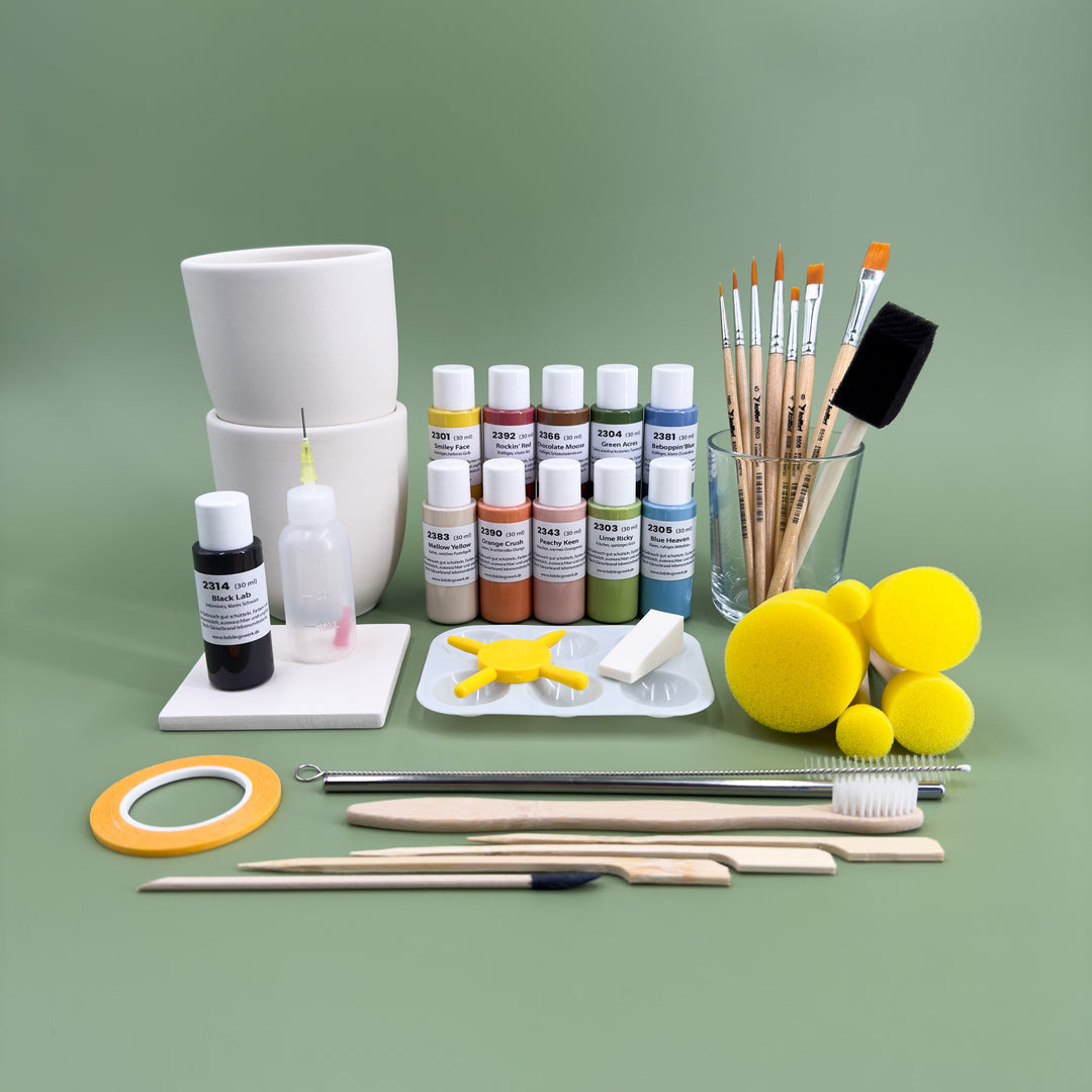 Gartenlust Keramikmalbox – Becher Lichtblick