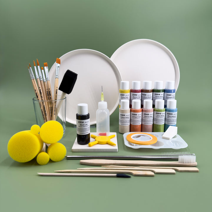 Gartenlust Keramikmalbox – Teller Nordmeer