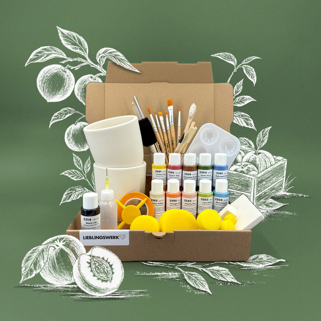 Gartenlust Keramikmalbox – Becher Lichtblick