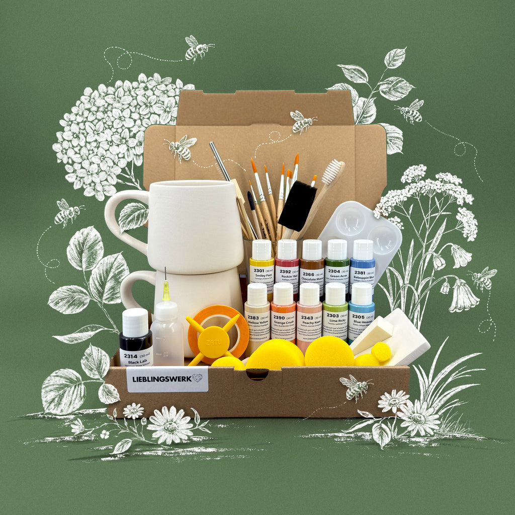 Gartenlust Keramikmalbox – Tasse Tagesheld