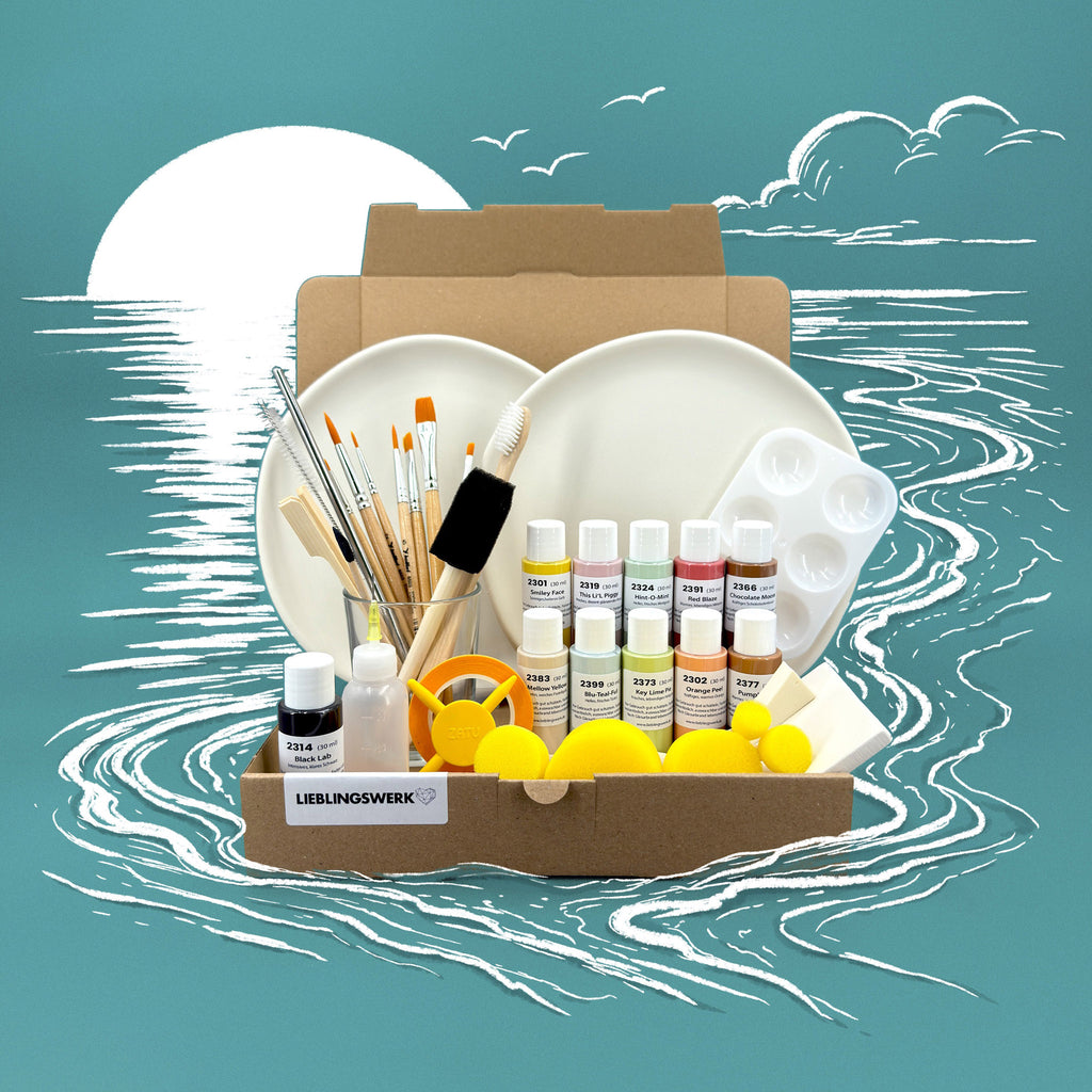 Sommerlaune Keramikmalbox – Teller Erdenruhe