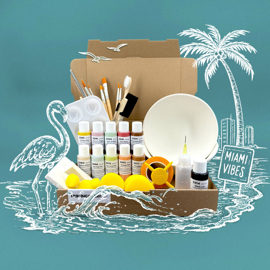 Sommerlaune Keramikmalbox – Schale Morgenfreude
