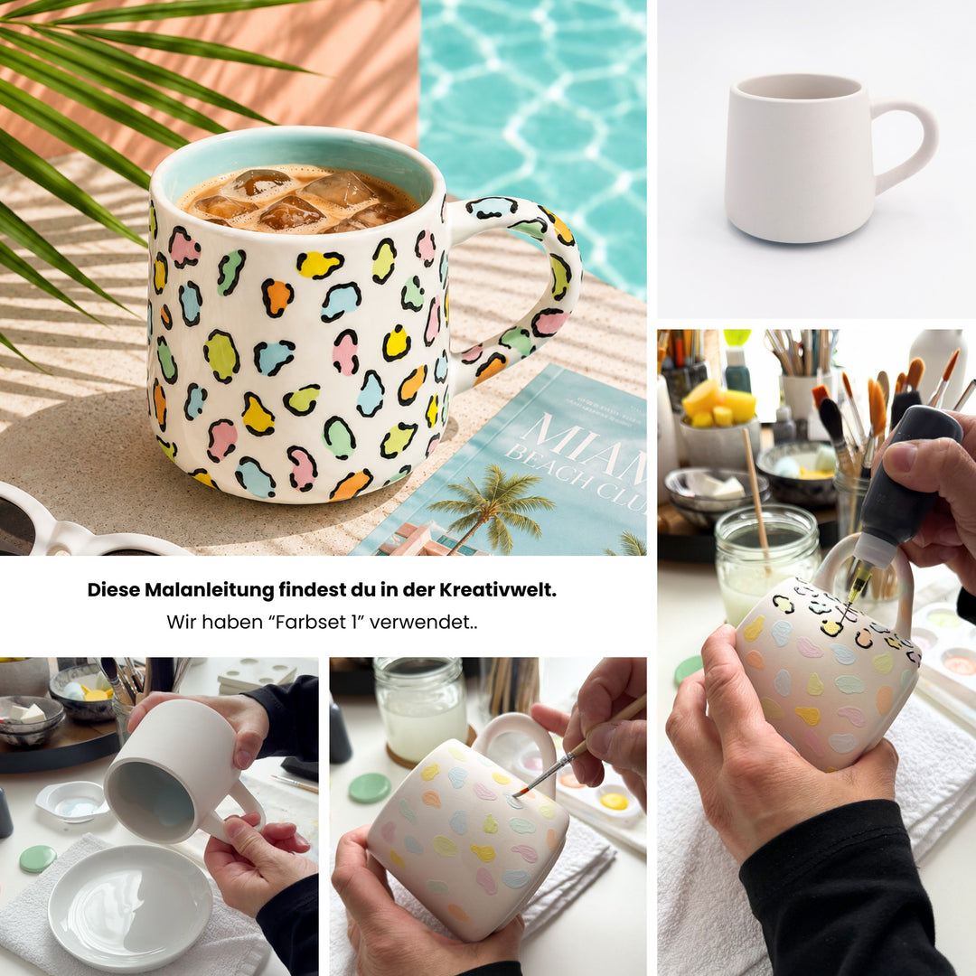 Sommerlaune Keramikmalbox – Tasse Tagesheld
