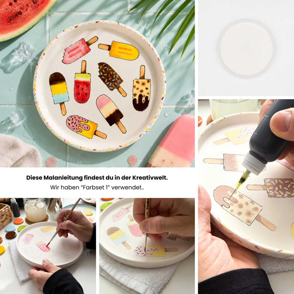 Sommerlaune Keramikmalbox – Teller Nordmeer