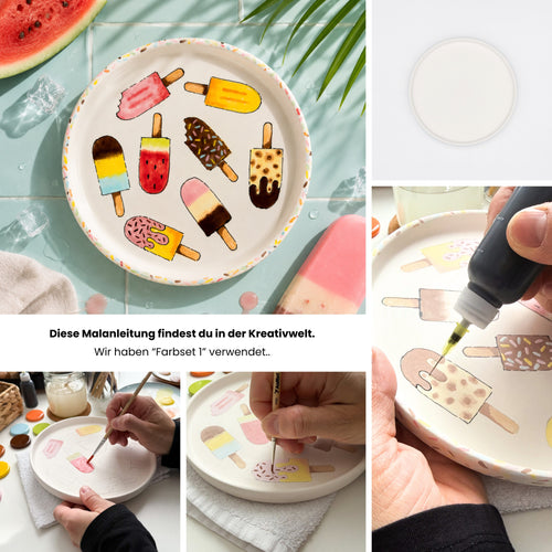 Sommerlaune Keramikmalbox – Teller Nordmeer