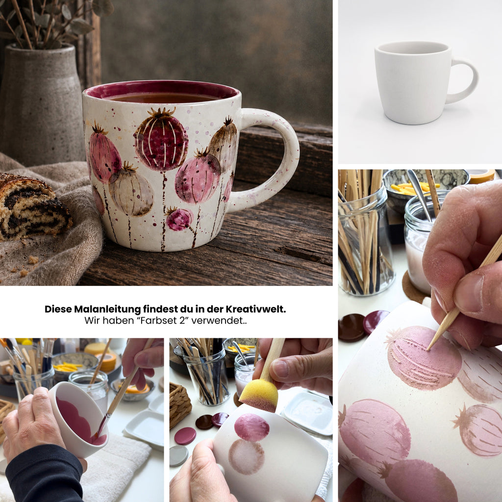 Herbstgold Keramikmalbox – Tasse Alltagsliebe