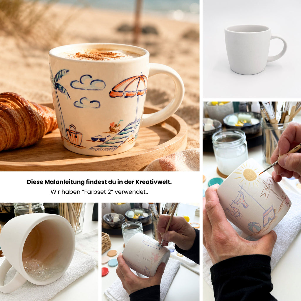 Sommerlaune Keramikmalbox – Tasse Alltagsliebe