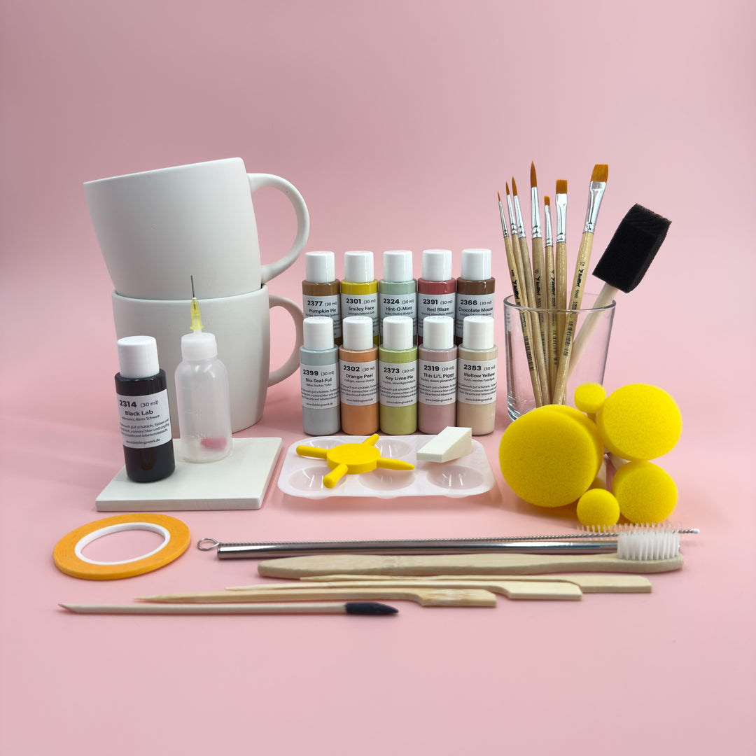 Sommerlaune Keramikmalbox – Tasse Alltagsliebe