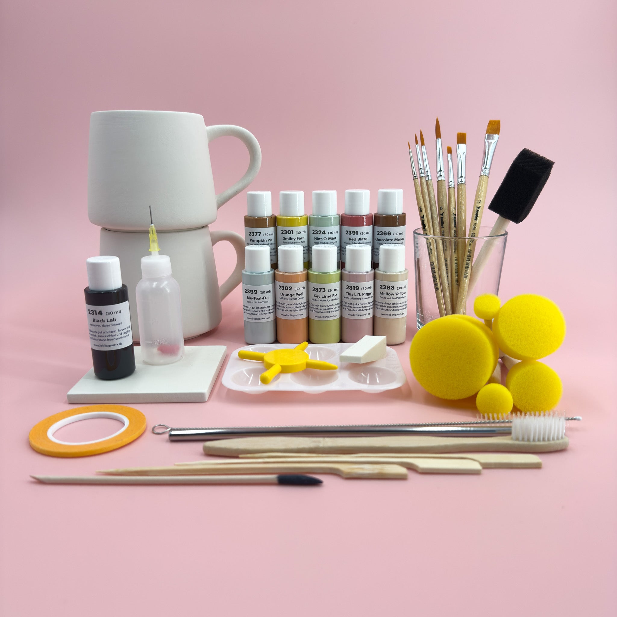 Sommerlaune Keramikmalbox – Tasse Tagesheld